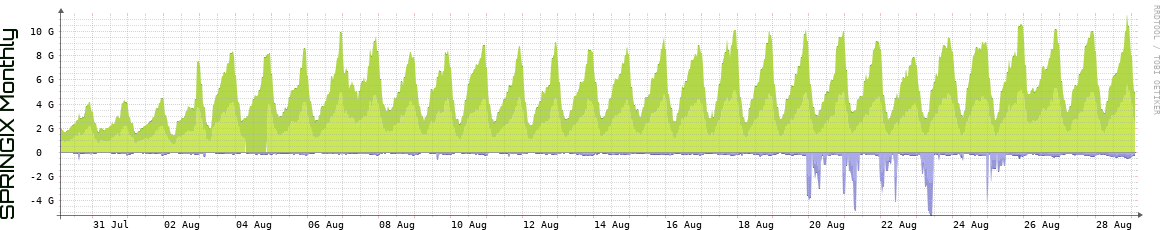 SPRINGIX Monthly Utilization